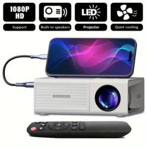 Portable Projector, 1080P Resolution Support
