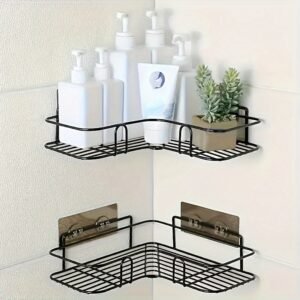 1pc Cast Iron Corner Shower Shelf