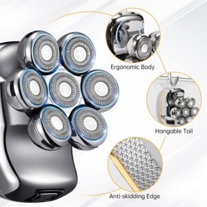 Men'S Electric Head Shaver Razor