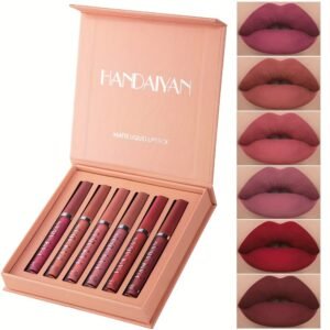 6 Pcs Matte Liquid Lipstick Makeup Set