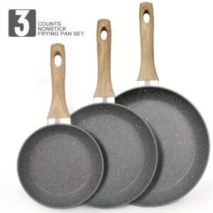 3pcs Non-Stick Pan Set, Aluminum