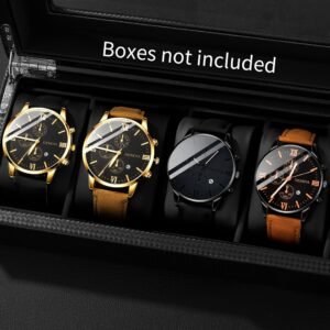 4pcs Fashion Men'S Watch Set
