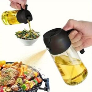 Spray and pour dual-purpose oil bottle